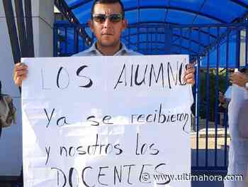 Docentes de universidad de Caaguazú exigen pago de salarios - ÚltimaHora.com