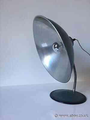 1960s Industrial Italian Lamp - Table Blue Vintage