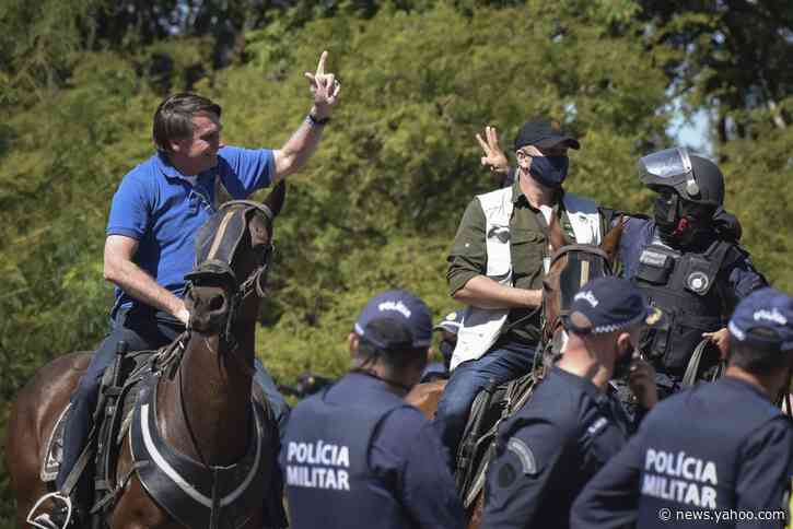 Police disperse anti-Bolsonaro protesters in Brazil