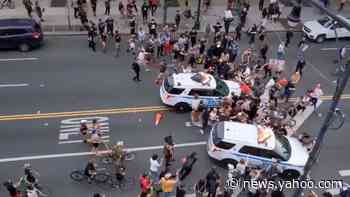 'They didn't start the situation': NYC mayor defends police after NYPD trucks drive into protesters