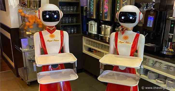 A restaurant in the Netherlands is using creepy robot waiters for social distancing