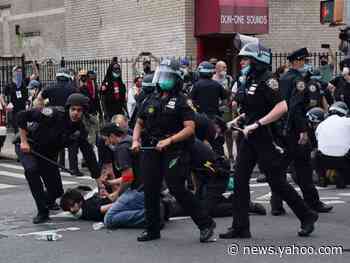 NY police commissioner says he's 'extremely proud' of department as videos surface showing officers using excessive force and plowing cars into protesters