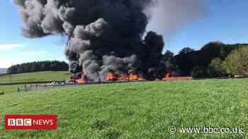 Fire crews deal with blaze at Dumfries recycling plant