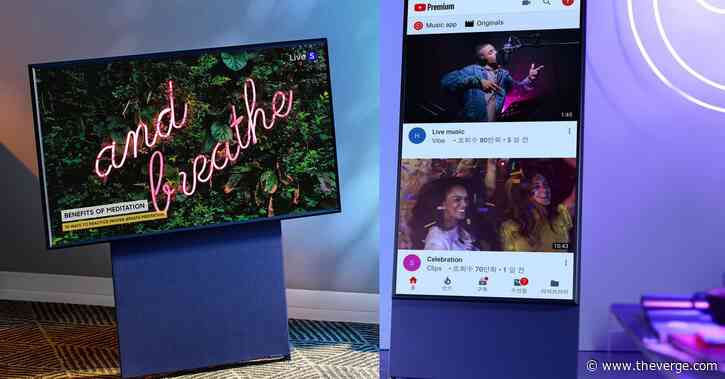 Samsung’s rotating mobile-friendly TV goes on sale for $1,999