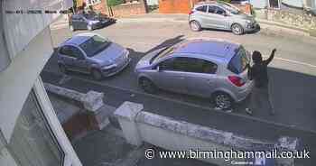 Watch – Thug films himself smashing up car's window with SPANNER