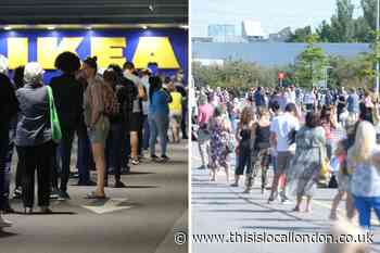 Huge queues form as Ikea reopens Greenwich store