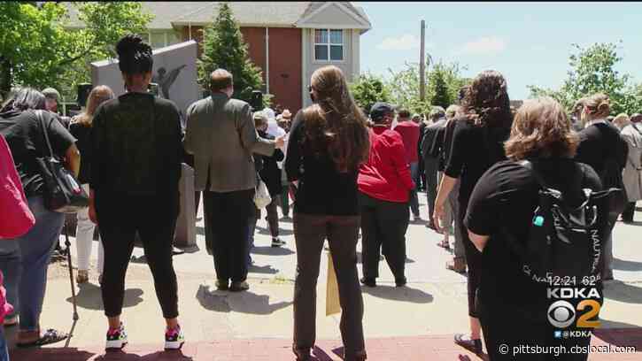 Over 100 Clergy Members Gather On Freedom Corner In Hill District To Protest George Floyd’s Death.