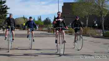 Danger and delight: Edmonton cyclists riding high on penny-farthings