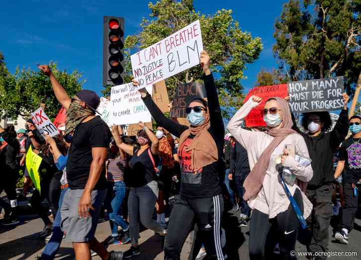 2 officers injured during Sunday night’s protests in Orange County