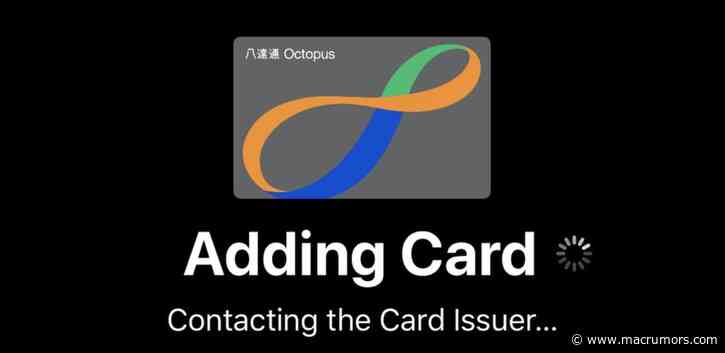 Hong Kong's Octopus Card Now Supports Apple Pay
