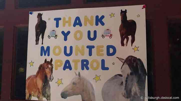 ‘Heartwarming’: Pittsburgh Police Mounted Unit Returns From Peaceful Protests Turned Violent To Find Kind Gestures From The Community