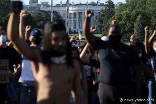 George Floyd protests - live: Tear gas fired at DC protesters as Trump threatens to deploy military across the country