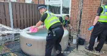 Police seize hot tub during raid on 'problematic' home in Bransholme - Hull Daily Mail