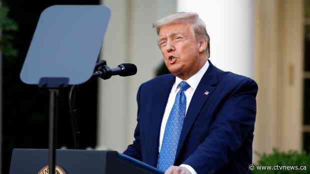 Amid protests, Trump talks of war and re-election