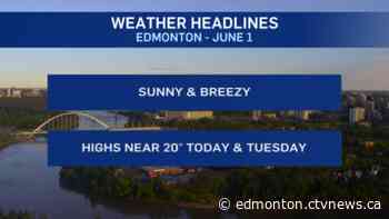 Drier, breezy and a bit cooler: This is your Edmonton forecast - CTV News Edmonton