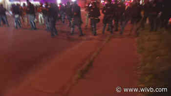 WATCH: Protester tackled by police during News 4 interview