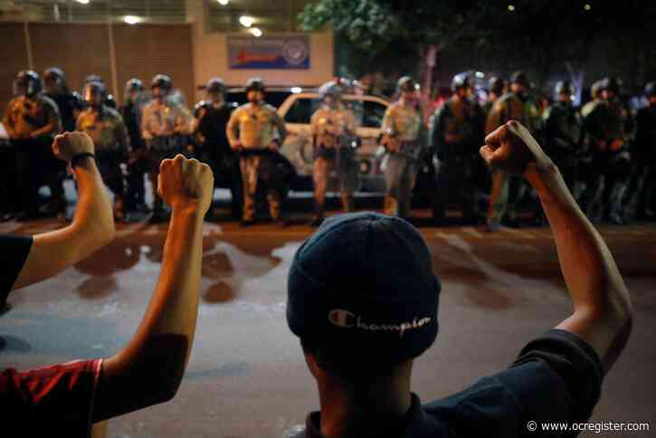 Showdown: Law-and-order president versus protesters