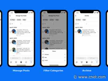 Facebook feature lets you archive or trash old or embarassing posts     - CNET