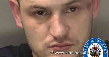 Dopey burglar tried to hide from police by curling up next to flowerbed