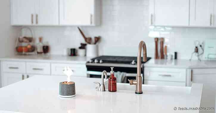 Upgrade your living space with this personal fireplace that's on sale