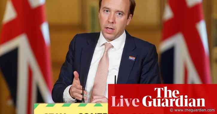 UK coronavirus live: Hancock urged to act over higher Covid-19 death rate for BAME people