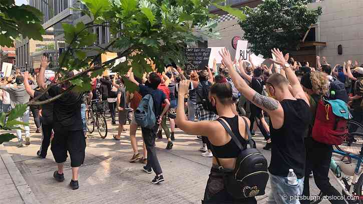 Dozens Of Protesters Gather For George Floyd Protest In Market Square, Plan To March To Allegheny County Jail