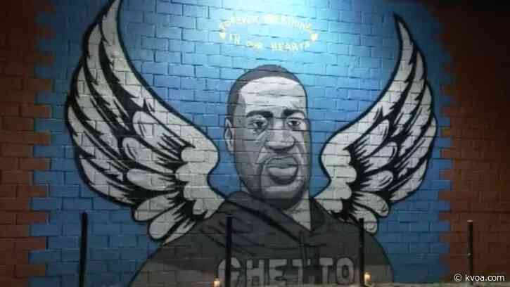 New mural of George Floyd in Houston