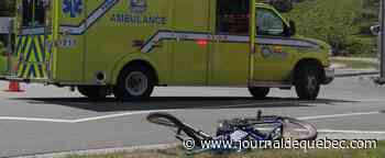[PHOTOS] Beauport: un jeune cycliste blessé lors d'une collision avec une voiture