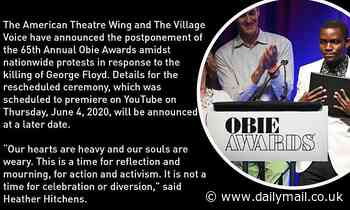 OBIE Awards postponed as reaction to George Floyd protests
