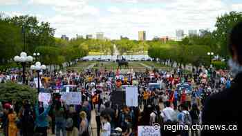 'People can still stand up': Hundreds rally at the Sask. legislature to support Black Lives Matter movement