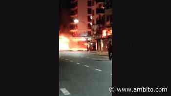 Almagro: incendio y explosión de un colectivo - ámbito.com