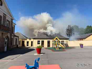 Incendie accidentel à l'école maternelle d'Alizay - Normandie Actu