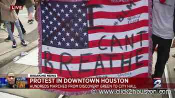 VIDEOS: Powerful moments from the Houston Black Lives Matter protest seeking justice for Houston native George Floyd - KPRC Click2Houston