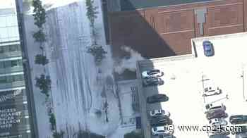 Oxygen tank explosion spills white substance in downtown Toronto - CP24 Toronto's Breaking News