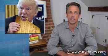 Seth Meyers Critiques Trump’s Photo Op