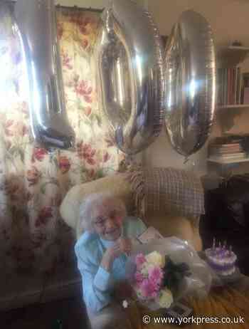 Joyce celebrates 100th birthday after completing 18k standing up challenge