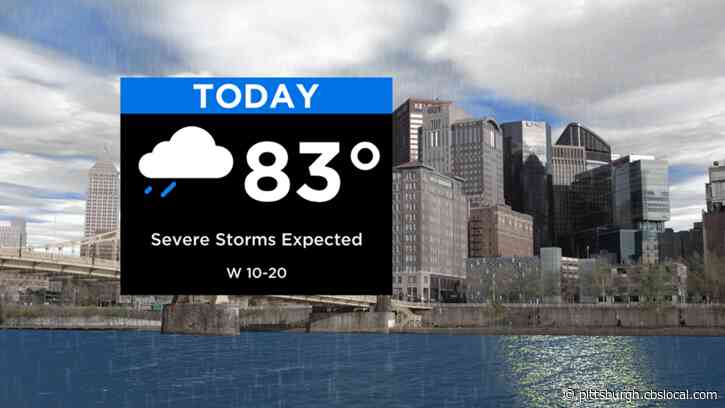Pittsburgh Weather: Strong Storms, Severe Weather Expected On Wednesday