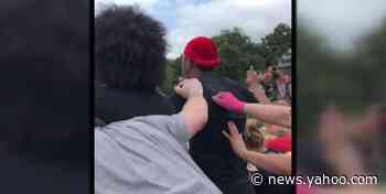 Protester arrested after telling police he loves and respects them