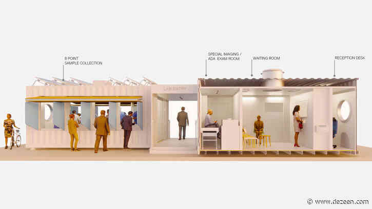 Grimshaw designs range of shipping-container coronavirus testing centres