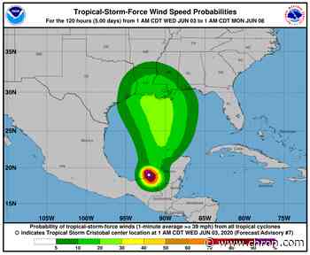 Houston's weekend weather depends on Tropical Storm Cristobal's track
