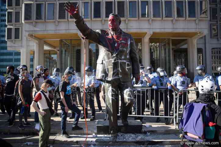 Controversial Philadelphia Monument to Former Mayor Is Removed Amid George Floyd Protests
