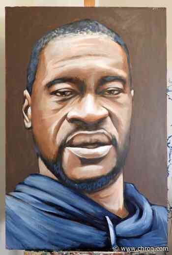 Houston artist paints portrait honoring George Floyd, the 'gentle giant' that moved the nation