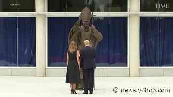 President Trump and First Lady Melania Trump Visit the Saint John Paul II National Shrine