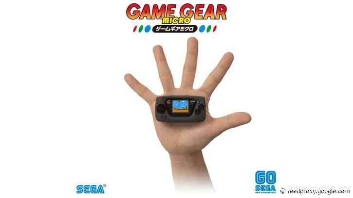 Sega's Game Gear Micro is ludicrously small, but strangely appealing