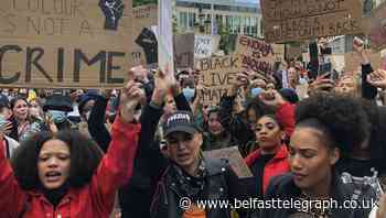 Black Lives Matter protest closes down Belfast city centre