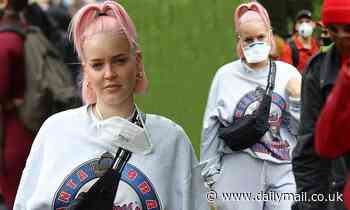 Anne-Marie joins protesters at Black Lives Matter demonstration in London's Hyde Park