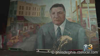 Frank Rizzo Mural In South Philadelphia Vandalized As Mural Arts Ceases All Involvement - CBS Philly
