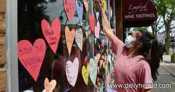 Paper hearts promote Black Lives Matter movement, positivity in Naperville