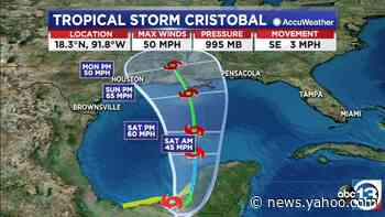 Storms in the Houston area while all eyes are on Tropical Storm Cristobal