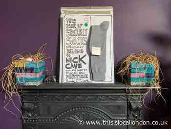 Nick Cave donates sock for an auction to save Trinity Bar, Harrow